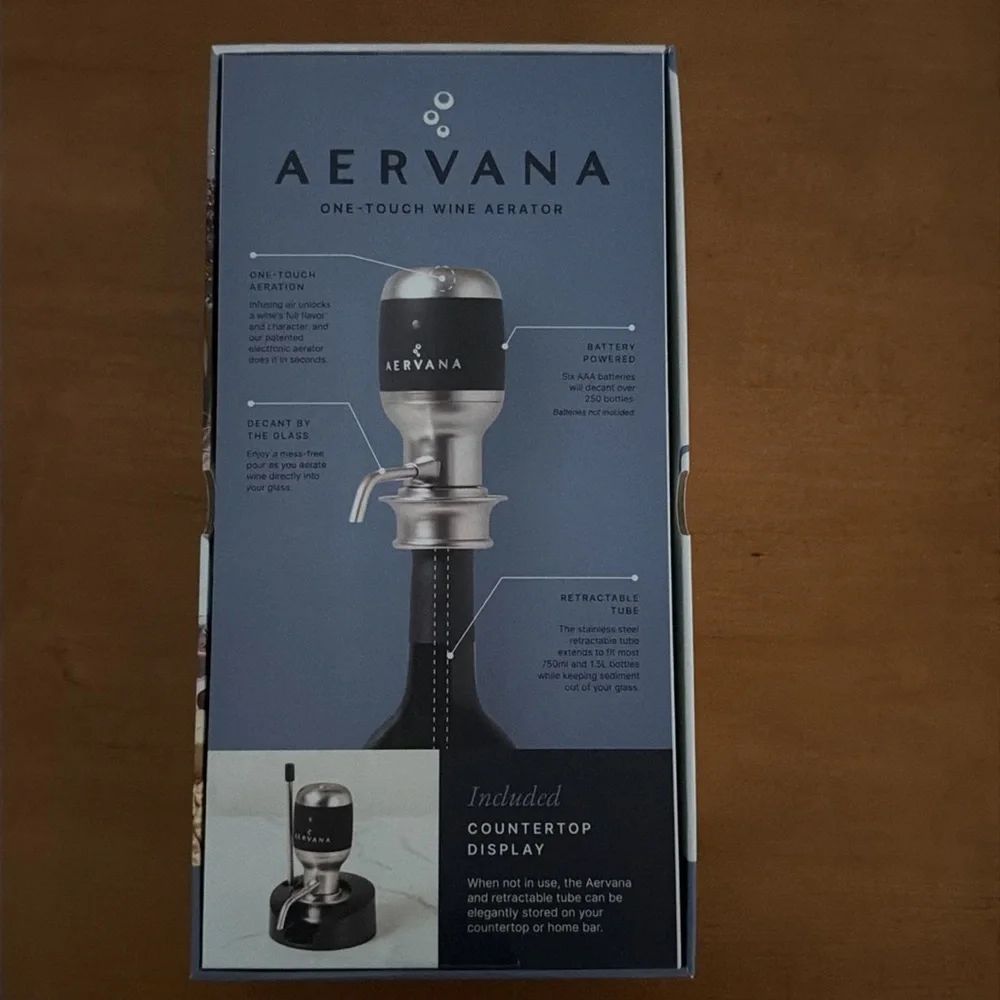 Aervana One-Touch Electric Wine Aerator & Dispenser